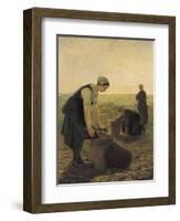 The Potato Harvest-Ernest Masson-Framed Giclee Print