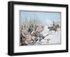 The Potsdam Guard Parade at Leuthen, 5 December 1757 (Colour Litho)-Richard Knoetel-Framed Giclee Print