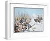 The Potsdam Guard Parade at Leuthen, 5 December 1757 (Colour Litho)-Richard Knoetel-Framed Giclee Print