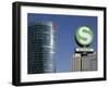 The Potsdamer Platz in Berlin with the Sony Center in the Foreground, Germany-David Bank-Framed Photographic Print