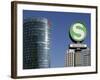 The Potsdamer Platz in Berlin with the Sony Center in the Foreground, Germany-David Bank-Framed Photographic Print