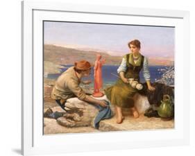 The Potter's Courtship, C.1886-Arthur Hughes-Framed Giclee Print