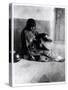 The Potter, Santa Clara, C.1905 (B/W Photo)-Edward Sheriff Curtis-Stretched Canvas