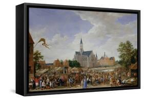 The Potters' Fair at Ghent-David Teniers the Younger-Framed Stretched Canvas