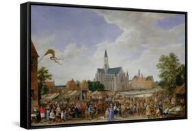 The Potters' Fair at Ghent-David Teniers the Younger-Framed Stretched Canvas