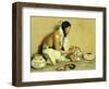 The Pottery Maker-Eanger Irving Couse-Framed Giclee Print