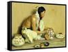 The Pottery Maker-Eanger Irving Couse-Framed Stretched Canvas