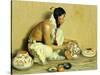 The Pottery Maker-Eanger Irving Couse-Stretched Canvas