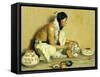 The Pottery Maker-Eanger Irving Couse-Framed Stretched Canvas