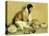 The Pottery Maker-Eanger Irving Couse-Stretched Canvas