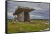 The Poulnabrone dolmen, prehistoric slab burial chamber, The Burren, County Clare, Munster, Republi-Nigel Hicks-Framed Stretched Canvas