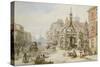 The Poultry Cross at Salisbury-Louise J. Rayner-Stretched Canvas