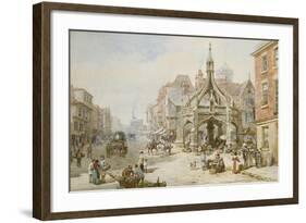 The Poultry Cross at Salisbury-Louise J. Rayner-Framed Giclee Print