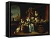 The Poultry Shop-Nicholaes Maes-Framed Stretched Canvas