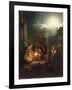 The Poultry Stall in Antwerp at Night-Petrus Van Schendel-Framed Giclee Print