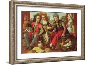 The Poultry Vendors, Signed and Dated 1st September 1563-Joachim Beuckelaer-Framed Giclee Print