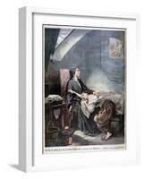 The Poverty-Stricken Family, or the Suicide, 1849-Octave Tassaert-Framed Premium Giclee Print