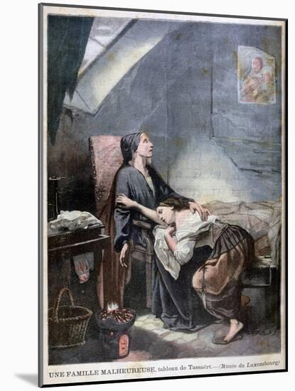 The Poverty-Stricken Family, or the Suicide, 1849-Octave Tassaert-Mounted Premium Giclee Print