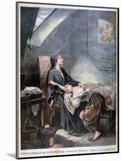 The Poverty-Stricken Family, or the Suicide, 1849-Octave Tassaert-Mounted Giclee Print