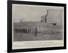 The Powder-Magazine Explosion at Cairo, 19 November-null-Framed Giclee Print