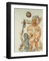 The Power of the Giant; Gewalt Den Riesen-Paul Klee-Framed Giclee Print