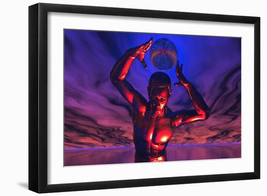 The Power to Store Infinite Knowledge-null-Framed Art Print