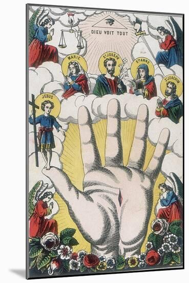 The Powerful Hand, 19th Century-null-Mounted Giclee Print