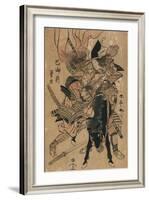 The Powerful Tomoe Gozen, C.1810-Katsukawa Shuntei-Framed Giclee Print