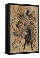 The Powerful Tomoe Gozen, C.1810-Katsukawa Shuntei-Framed Stretched Canvas