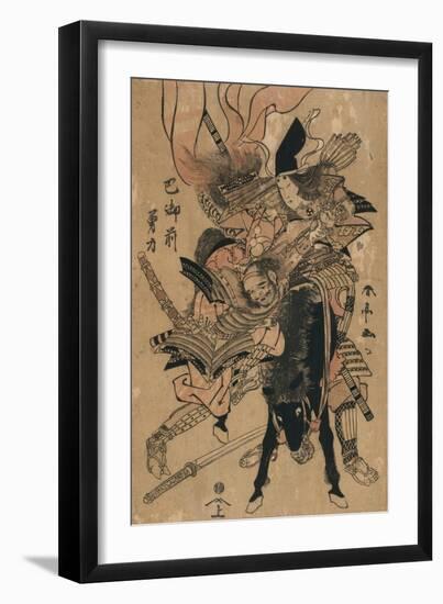 The Powerful Tomoe Gozen, C.1810-Katsukawa Shuntei-Framed Premium Giclee Print