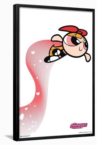 The Powerpuff Girls - Blossom Heart Lines-Trends International-Framed Poster