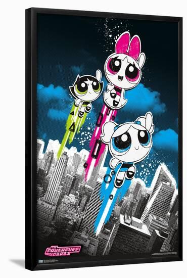 The Powerpuff Girls - Group City-Trends International-Framed Poster