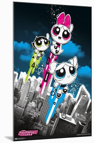 The Powerpuff Girls - Group City-Trends International-Mounted Poster