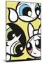 The Powerpuff Girls - Group Faces-Trends International-Mounted Poster