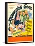 The Powers Girl, Benny Goodman on window card, 1943-null-Framed Stretched Canvas