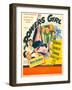 The Powers Girl, Benny Goodman on window card, 1943-null-Framed Art Print