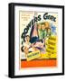 The Powers Girl, Benny Goodman on window card, 1943-null-Framed Art Print