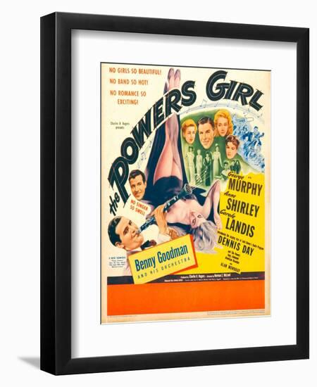 The Powers Girl, Benny Goodman on window card, 1943-null-Framed Art Print