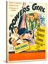 The Powers Girl, Benny Goodman on window card, 1943-null-Stretched Canvas