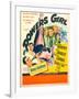 The Powers Girl, Benny Goodman on window card, 1943-null-Framed Art Print