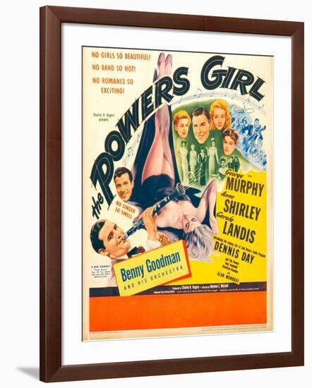 The Powers Girl, Benny Goodman on window card, 1943-null-Framed Art Print