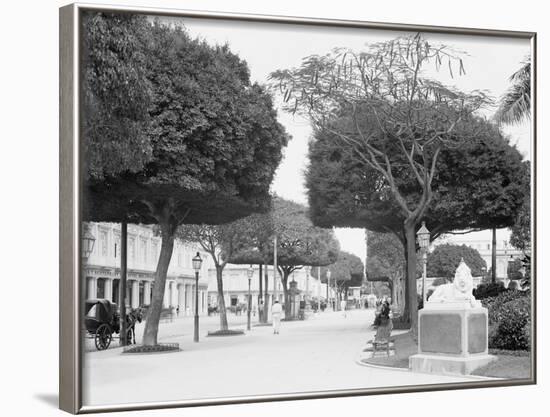 The Prado at Central Park, Havana, Cuba-null-Framed Photo