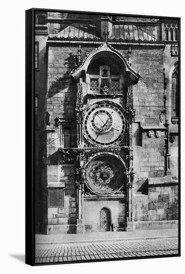 The Prague Astronomical Clock, Czechoslovakia, C1930s-null-Framed Stretched Canvas