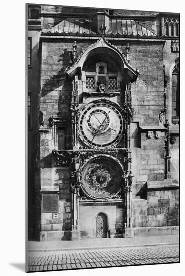 The Prague Astronomical Clock, Czechoslovakia, C1930s-null-Mounted Giclee Print