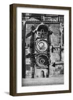 The Prague Astronomical Clock, Czechoslovakia, C1930s-null-Framed Giclee Print