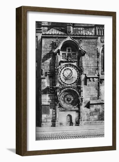 The Prague Astronomical Clock, Czechoslovakia, C1930s-null-Framed Giclee Print