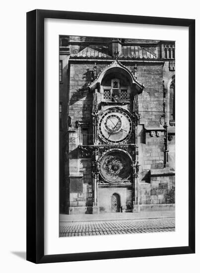 The Prague Astronomical Clock, Czechoslovakia, C1930s-null-Framed Giclee Print