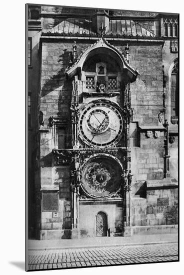The Prague Astronomical Clock, Czechoslovakia, C1930s-null-Mounted Giclee Print