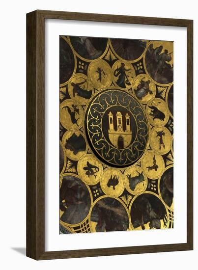 The Prague Astronomical Clock, the Calendar-Josef Manes-Framed Giclee Print