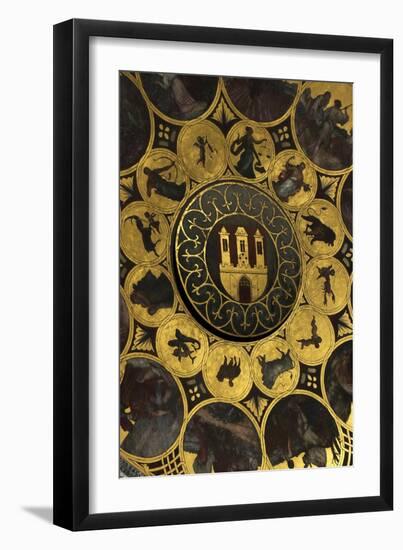 The Prague Astronomical Clock, the Calendar-Josef Manes-Framed Giclee Print